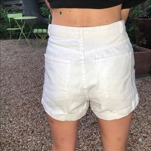 American Apparel **RARE** High Waist White Shorts